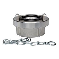 Riegler Storz-Blindkupplung, Kette, Alu, Storz-Größe 100, KA 115 mm