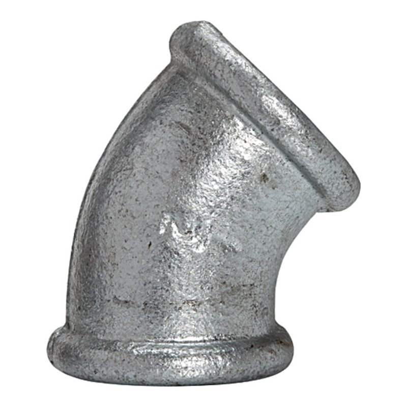 Riegler Winkel 120, 45°, IG/IG, Rp 3, schwarzer Temperguss feuerverz.