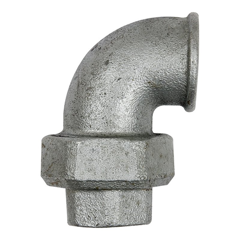 Riegler Verschraubung Bogen 95,IG/IG, Rp 2, schwarzer Temperguss