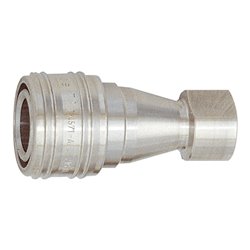 Riegler Hydraulikkupplung beidseitig absperr., ES 1.4305, G 3/4 IG NW 13