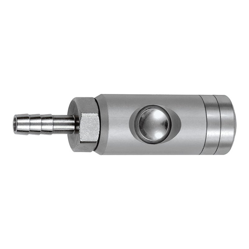 Riegler Druckknopf-Sicherheitskupplung NW 5,5, drehbar, Alu, Tülle LW 9