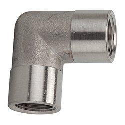 Riegler Winkelstück, innen/innen, G 3/8, Edelstahl 1.4404