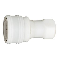 Riegler Hydraulikkupplung beidseitig absperrend, POM, G 3/8 IG, NW 7,5