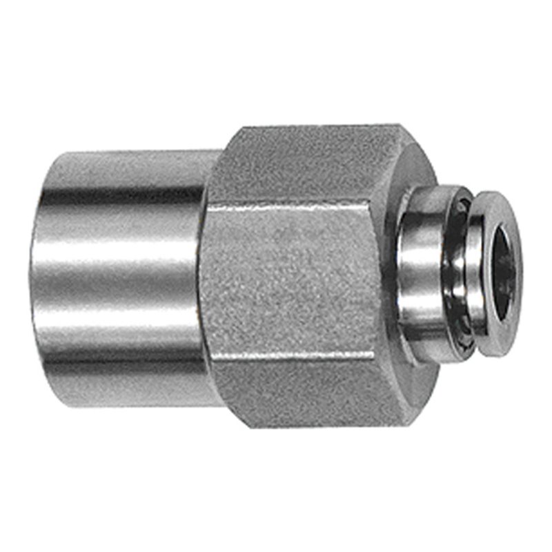 Riegler Gerade Steckverschraubung, G 1/8 i., Schlauch-Ã˜ 8, ES 1.4404