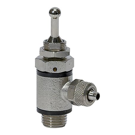 Riegler 3/2-Wege-Kipphebelvent.Schlauchs.Schnellverschr.G1/4,Schl. 8/6