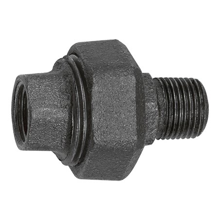 Riegler Verschraubung 331, flachdicht., R 2 1/2, Rp 2 1/2,Temperg. schw.