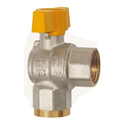 Riegler Kugelhahn Eckform, EN 331, MS vern., IG/IG, Rp 3/4, DN 20