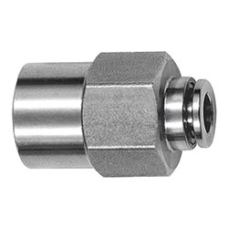 Riegler Gerade Steckverschraubung, G 3/8 i., Schlauch-Ã˜ 12, ES 1.4404