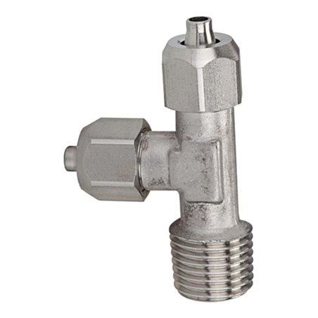 Riegler L-Einschraubverschraubung, R 1/8 a., für Schlauch 8/6, ES 1.4404