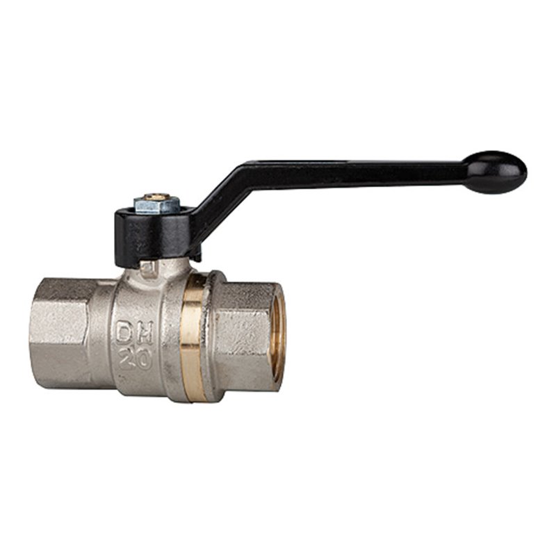 Riegler Kugelhahn Langgewindeausführung, IG/IG, MS vernickelt, Rp 1 1/4