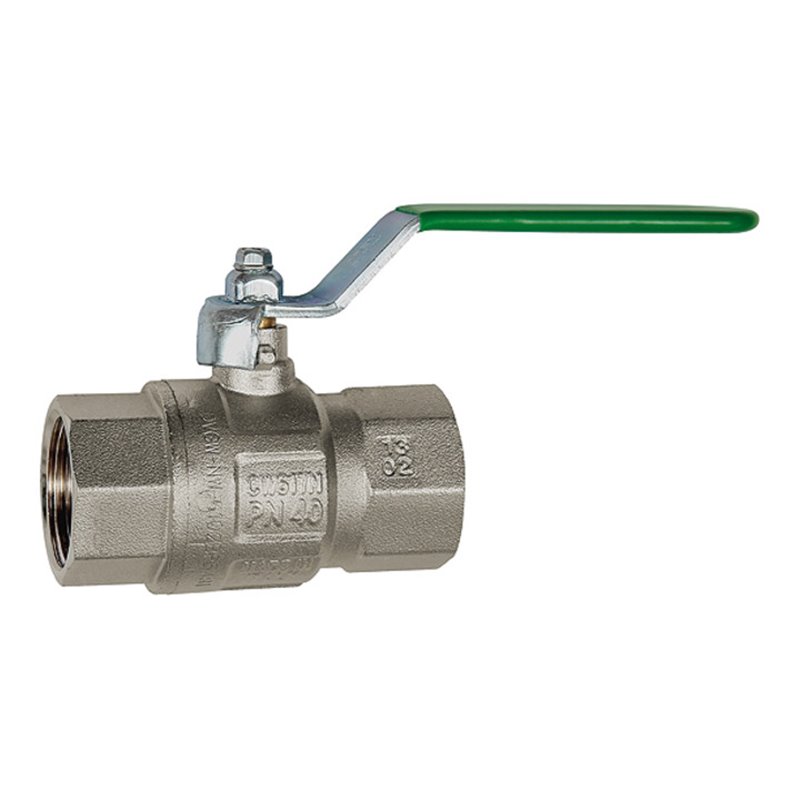 Riegler Trinkwasser-Kugelhahn, Handhebel, IG/IG, MS verchromt, Rp 1 1/2