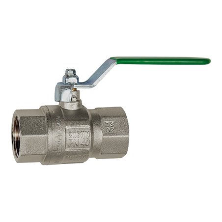 Riegler Trinkwasser-Kugelhahn, Handhebel, IG/IG, MS verchromt, Rp 1 1/2