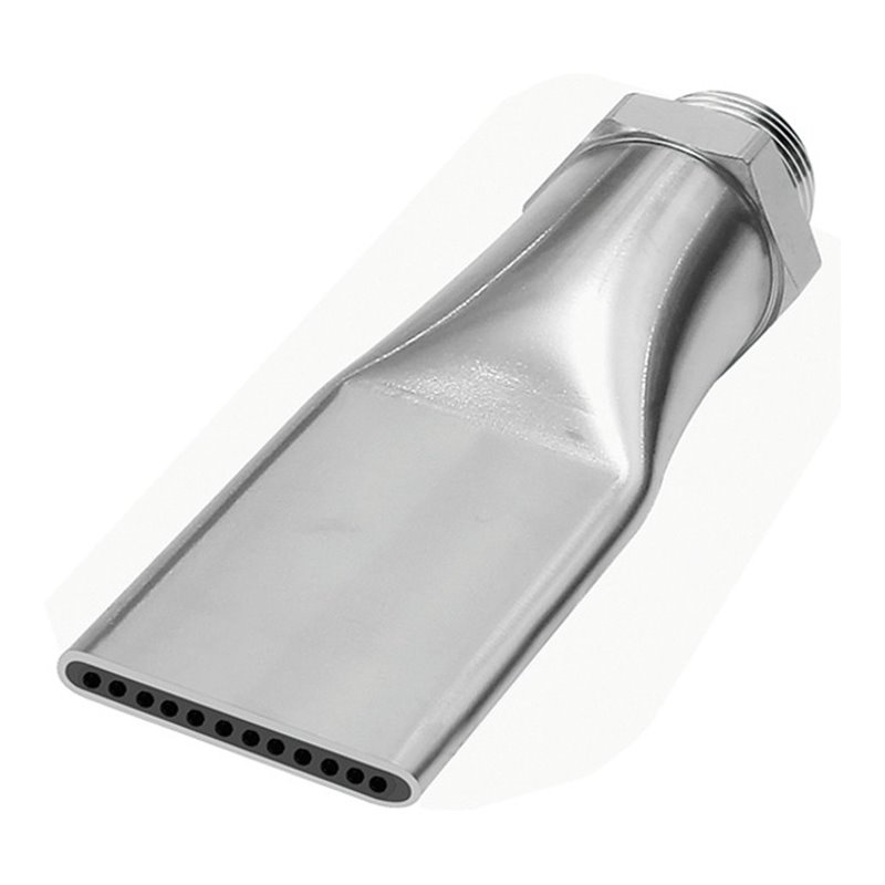 Riegler Lärmarme Flachdüse, 1/2 - 27 UNS, MS vern., Düsenbreite 29,0 mm