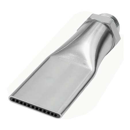 Riegler Lärmarme Flachdüse, 1/2 - 27 UNS, MS vern., Düsenbreite 29,0 mm