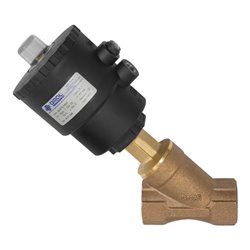 Riegler Schrägsitzventil, o. NAMUR-Schnittst., Bronze, G 3/4, max. 16 bar