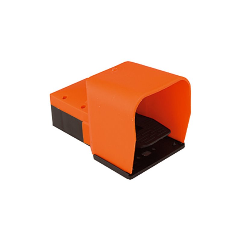 Riegler 3/2-Wege Fußventil bistabil, rastend, mit Fußschutz, 4 mm