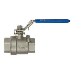 Riegler Edelstahlkugelhahn, 2-teilig, Innen-/Innengewinde, G 3, DN 80