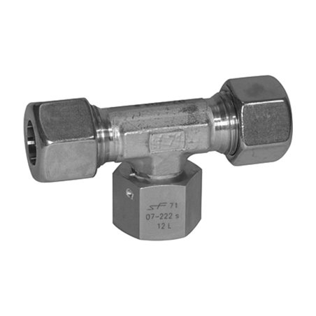 Riegler Einstellbare T-Verschraubung, Dichtkegel, M14x1,5 i., ES 1.4571