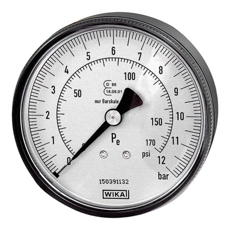 Riegler Manometer Durchmesser 80 mm, ungeeicht, G 1/4, Anschluss hinten