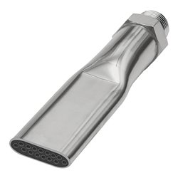 Riegler Lärmarme Flachdüse, G 1/4 AG, MS vernickelt, Düsenbreite 21,0 mm