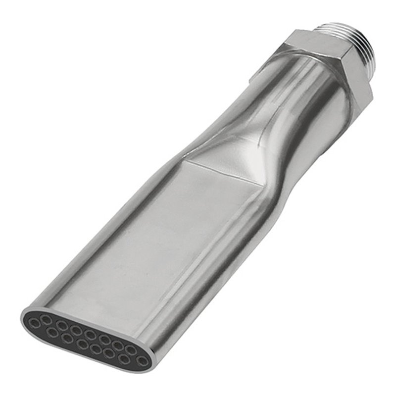 Riegler Lärmarme Flachdüse, G 1/4 AG, MS vernickelt, Düsenbreite 21,0 mm