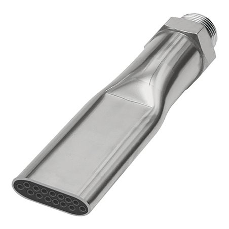 Riegler Lärmarme Flachdüse, G 1/4 AG, MS vernickelt, Düsenbreite 21,0 mm