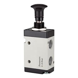 Riegler 3/2-Wegeventil, Druckknopfbetätigung, »3L«, G 1/4, 1300l/min