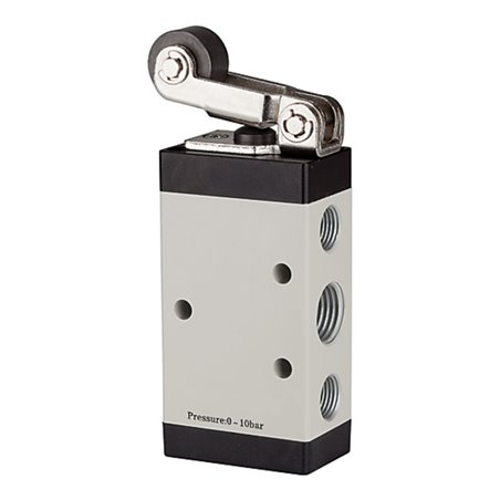 Riegler 5/2-Wegeventil, mechanisch betätigt, »M5«, Rollenhebel, G 1/8