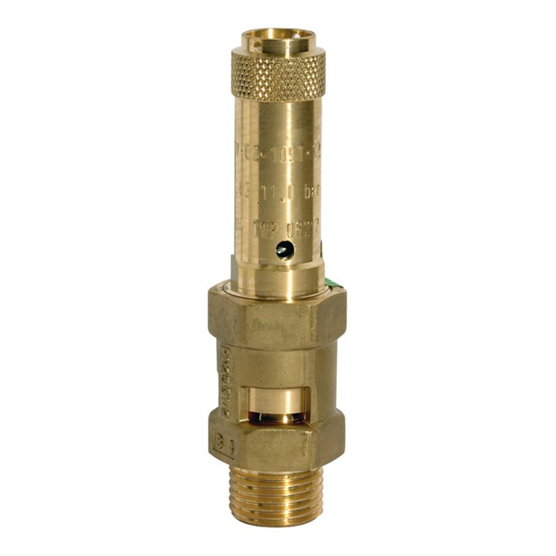 Riegler Sicherheitsventil, Messing, G 1, Ansprechdruck 11 bar