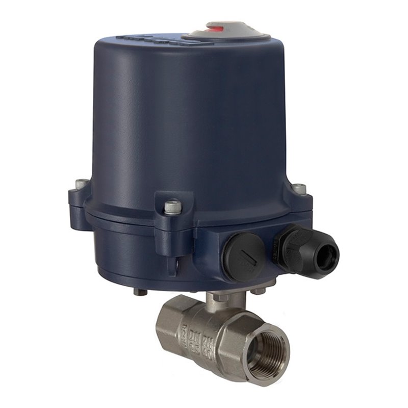 Riegler 2-Wege-Messingkuha, elektr. Stellantrieb, 230 V AC, 50 Hz, Rp 1