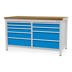 Bedrunka+Hirth Kastenwerkbank R 24-24 Höhe 959 mm Blendenhöhe links 2x75 mm 1x100 mm 1x150 mm 1x200 mm