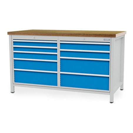 Bedrunka+Hirth Kastenwerkbank R 24-24 Höhe 959 mm Blendenhöhe links 2x75 mm 1x100 mm 1x150 mm 1x200 mm