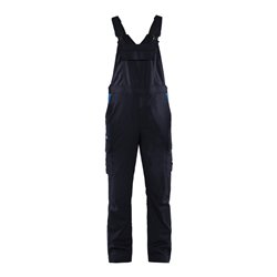 Blakläder Latzhose Industrie Stretch, marineblau / kornblau