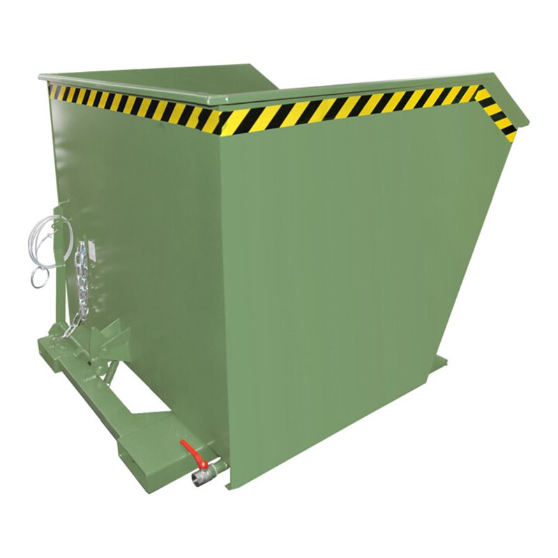 Bauer Südlohn Spänebehälter GU-E 2000, lackiert, Resedagrün