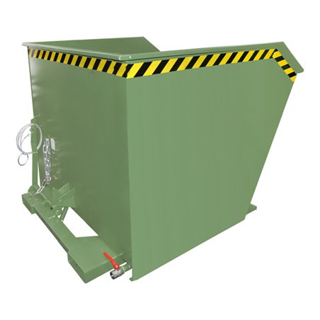 Bauer Südlohn Spänebehälter GU-E 2000, lackiert, Resedagrün