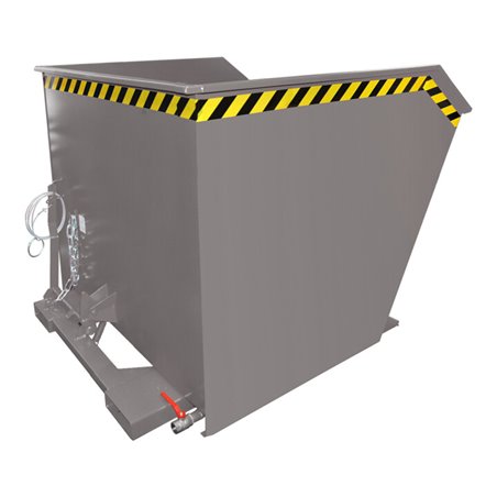 Bauer Südlohn Spänebehälter GU-E 2000, lackiert, Mausgrau