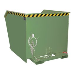 Bauer Südlohn Spänebehälter GU-E 1500, lackiert, Resedagrün