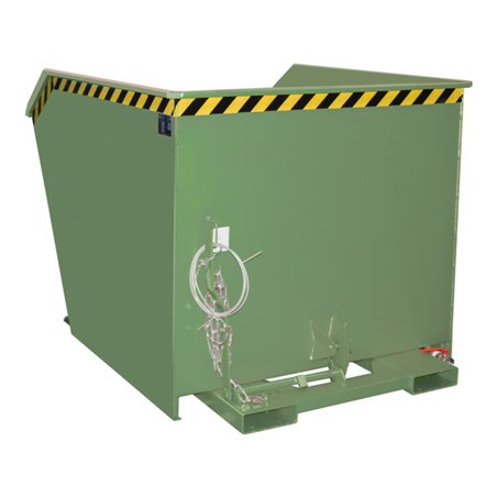 Bauer Südlohn Spänebehälter GU-E 1500, lackiert, Resedagrün