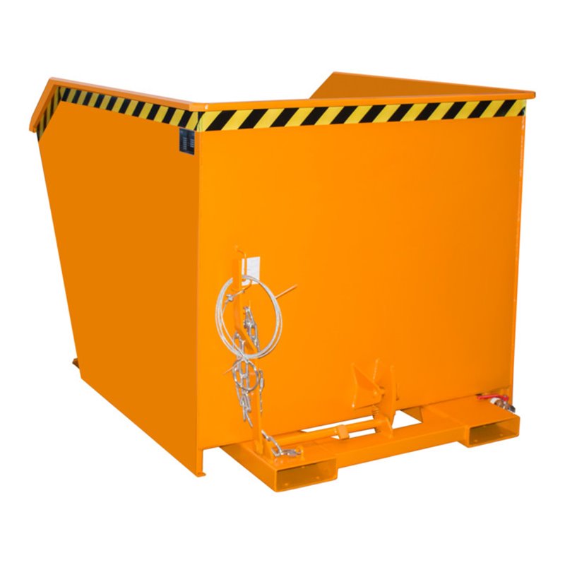 Bauer Südlohn Spänebehälter GU-E 1500, lackiert, Gelborange