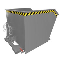 Bauer Südlohn Spänebehälter GU-E 1000, lackiert, Mausgrau