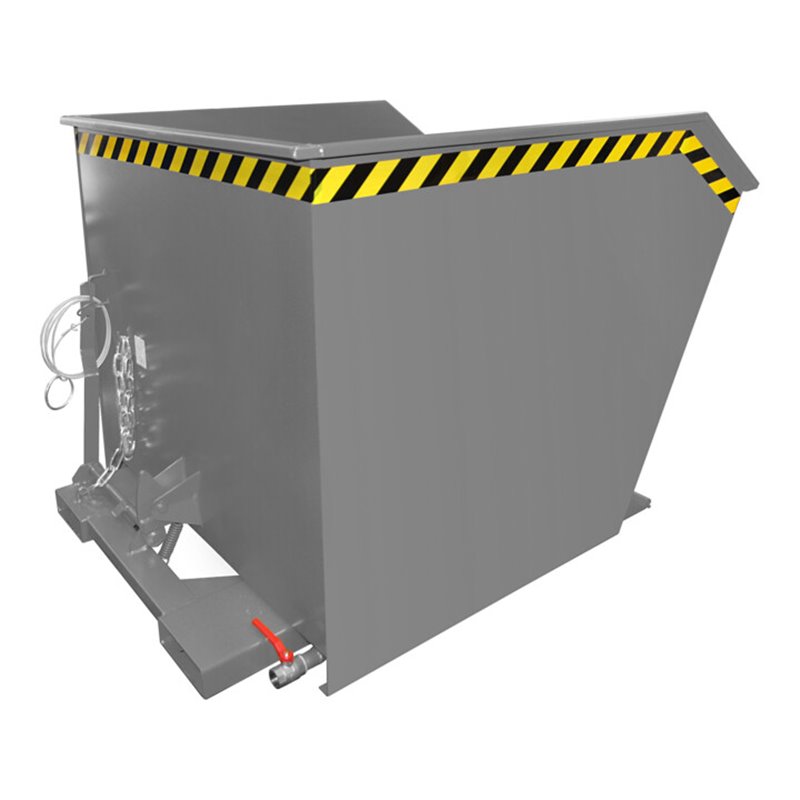 Bauer Südlohn Spänebehälter GU-E 1000, lackiert, Mausgrau