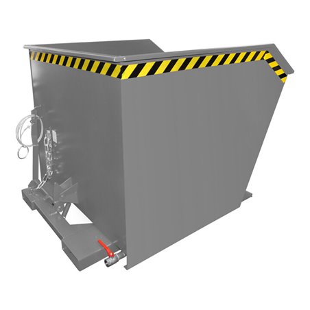 Bauer Südlohn Spänebehälter GU-E 1000, lackiert, Mausgrau