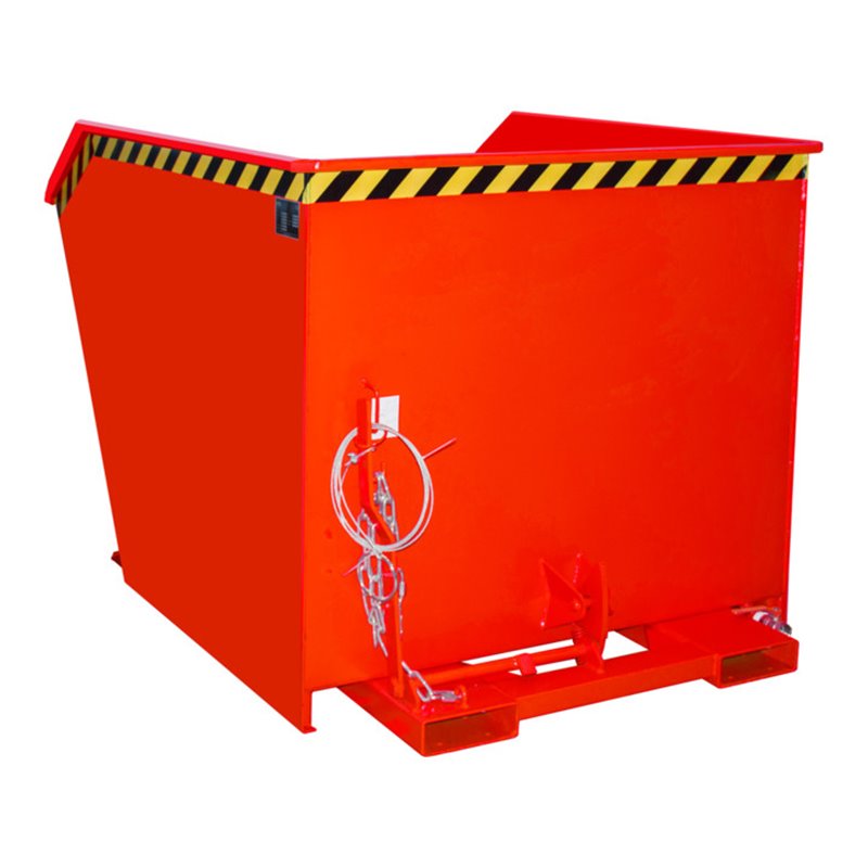 Bauer Südlohn Spänebehälter GU-E 1500, lackiert, Feuerrot