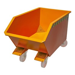 Bauer Südlohn Spänebehälter GU-E 300, lackiert, Gelborange