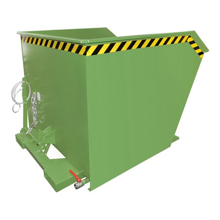 Bauer Südlohn Spänebehälter GU-E 1000, lackiert, Resedagrün