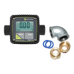 Bauer Südlohn Zähler FMT 3 mit digitaler Anzeige und Drehverschraubungen