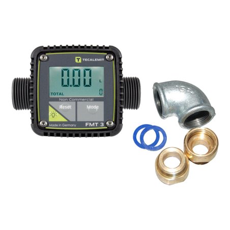 Bauer Südlohn Zähler FMT 3 mit digitaler Anzeige und Drehverschraubungen