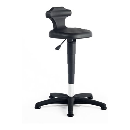 bimos Flex mit Gleiter PU-Schaum schwarz Sitzhöhe 500-780 mm