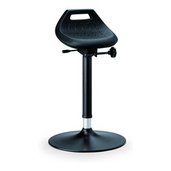 bimos Industriestehhilfe PU-Sitz Tellerfuß Sitzhöhe 650-850 mm