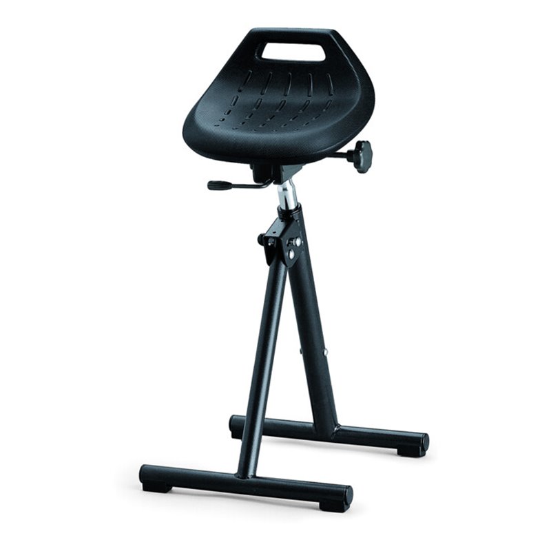 bimos Industriestehhilfe PU-Sitz klappbar Sitzhöhe 650-850 mm